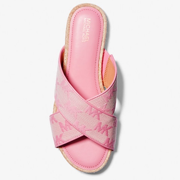 Jolie Logo Jacquard Espadrille Sandal NWT Size 10 - Picture 1 of 4